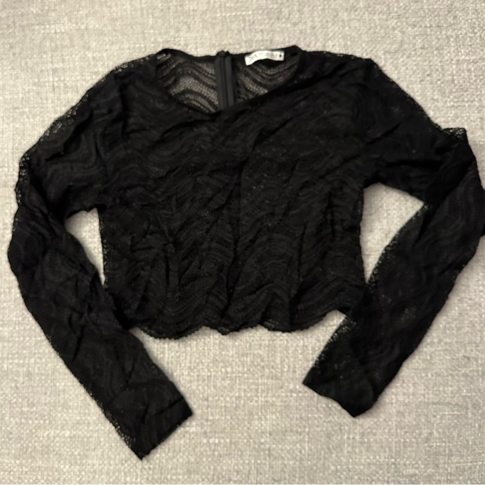 Zara Lacey crop top